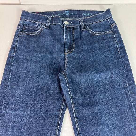 7 For All Mankind Jeans Women's 28x30* Ginger Flare Low Rise Blue Denim Tag 26 - Picture 3 of 16